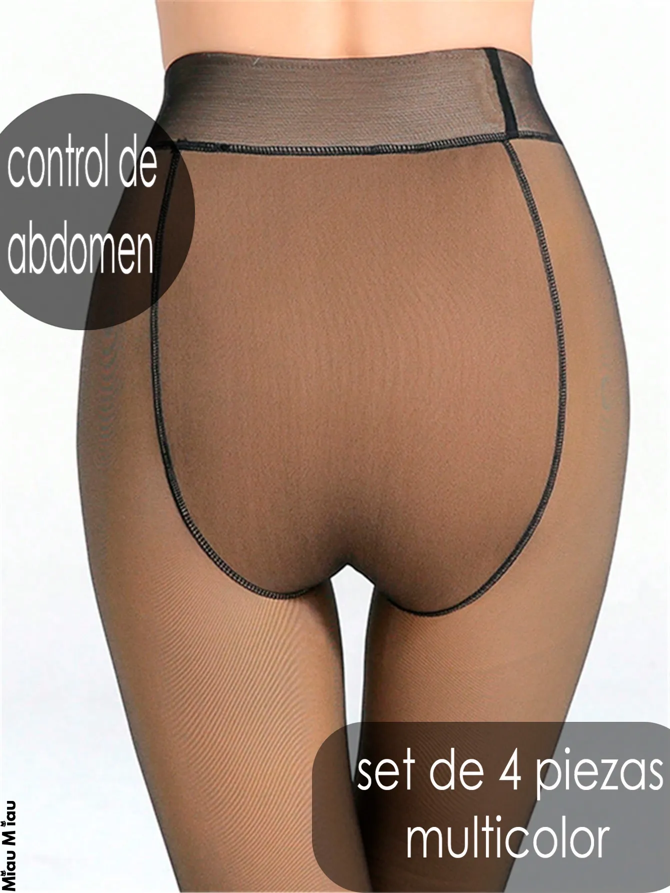 3307-UNI-NEGRO 4 PIEZAS 4662